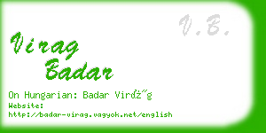 virag badar business card